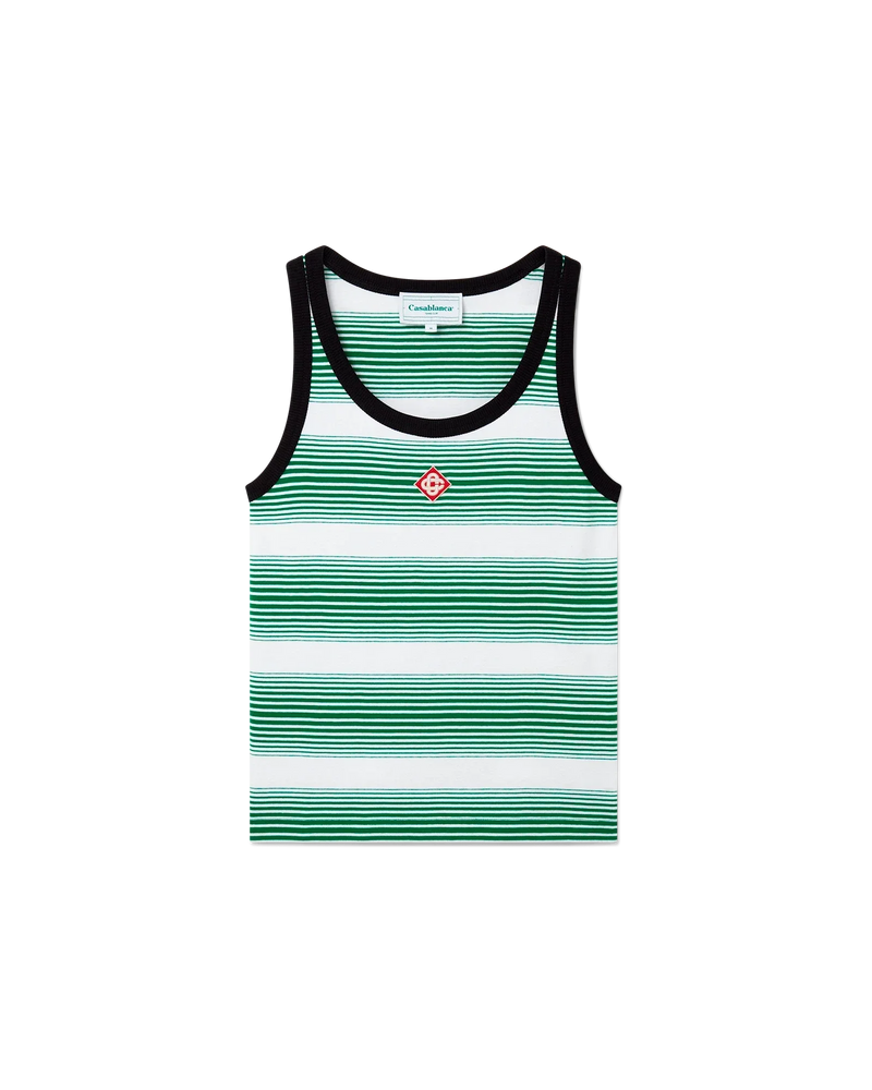 Gradient Stripe Ringer Tank Top