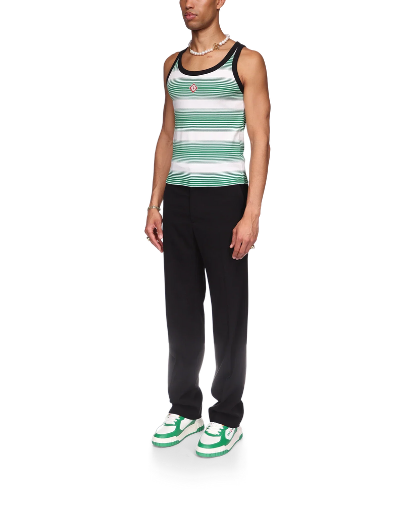 Gradient Stripe Ringer Tank Top