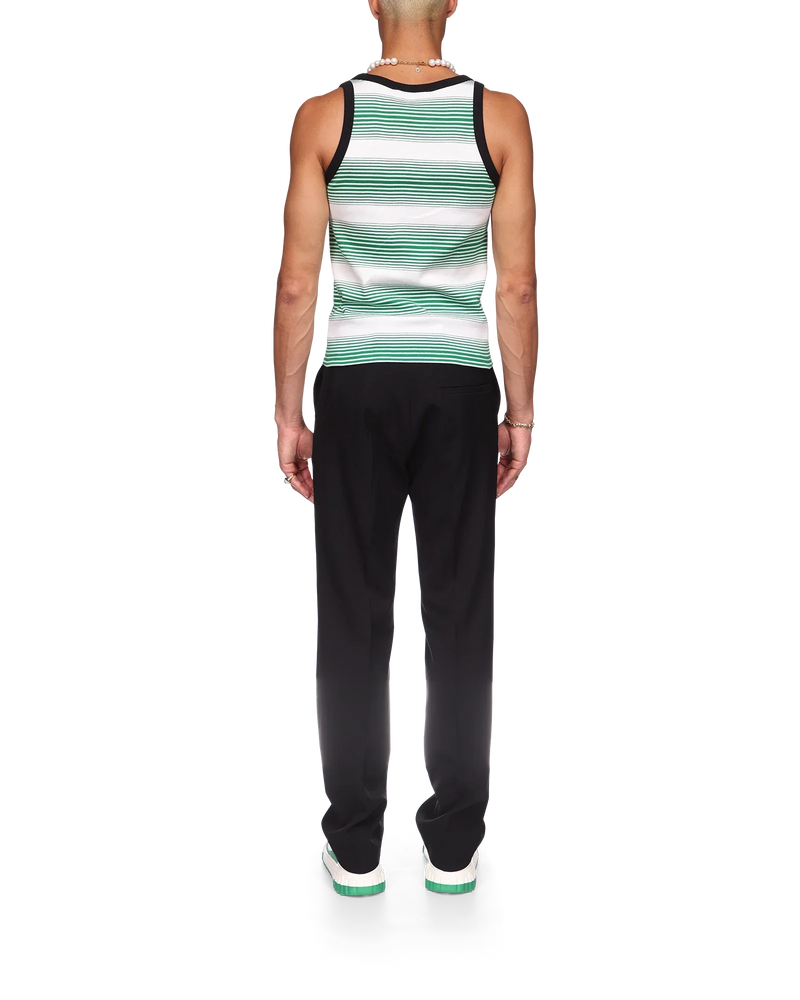 Gradient Stripe Ringer Tank Top