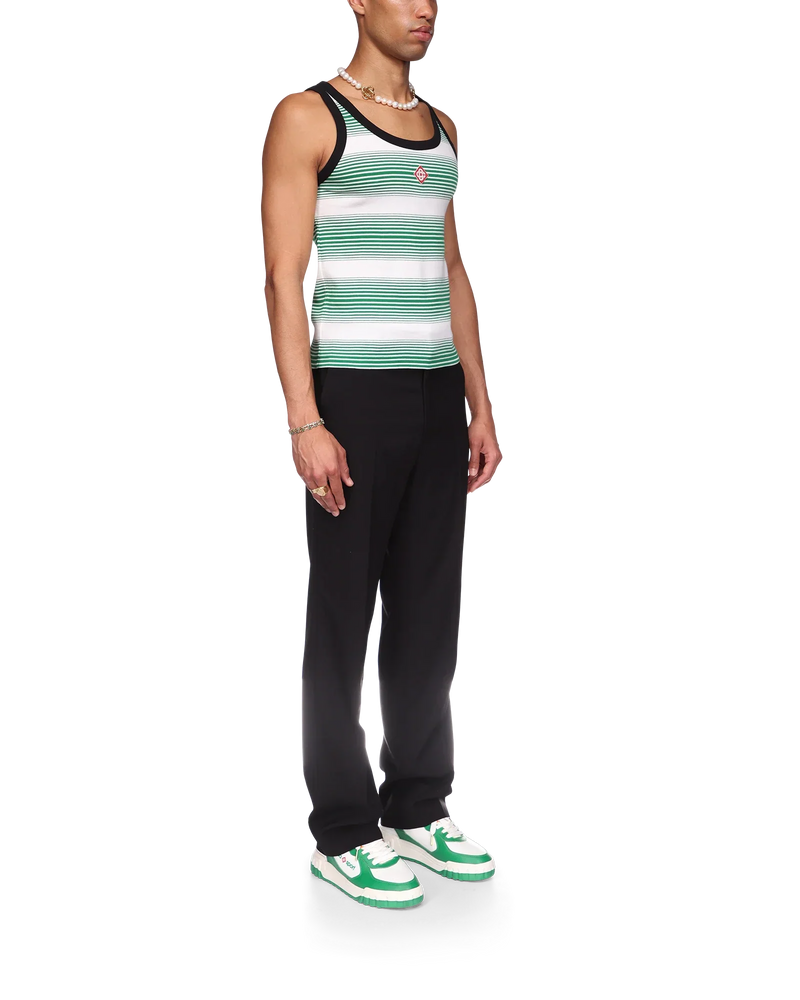 Gradient Stripe Ringer Tank Top