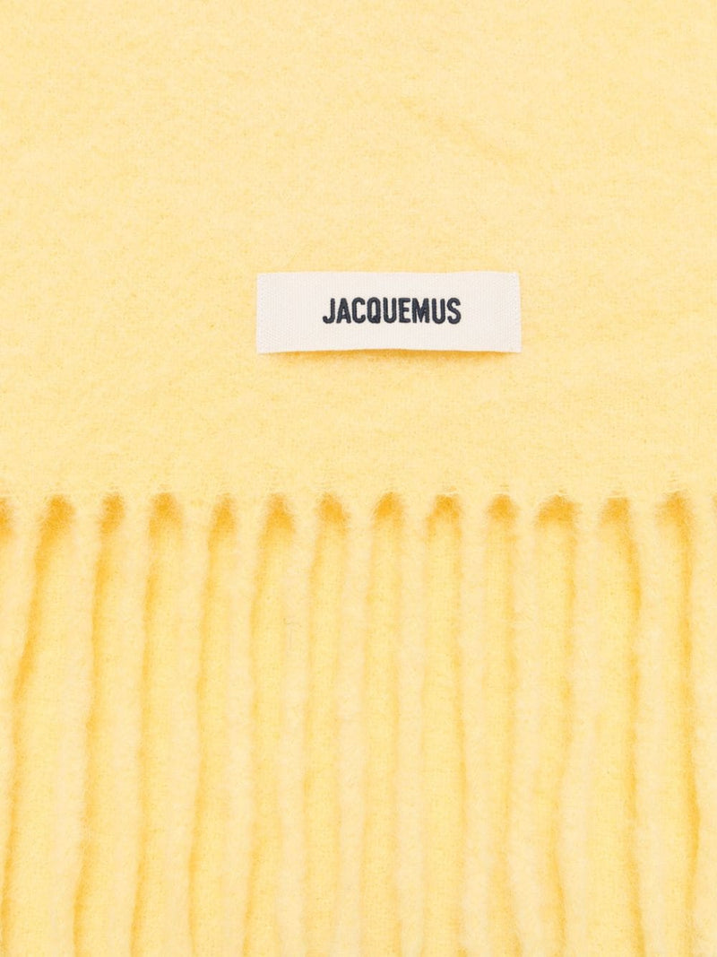 JACQUEMUS - écharpe L'Écharpe Carro jaune