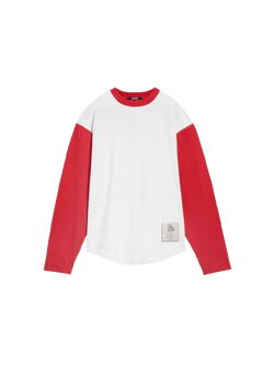 JACQUEMUS - Le t-shirt Baseball manches longues Rouge et blanc - Lothaire